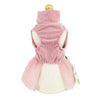 Fitwarm Pink Vest Turtleneck Dress with Bow