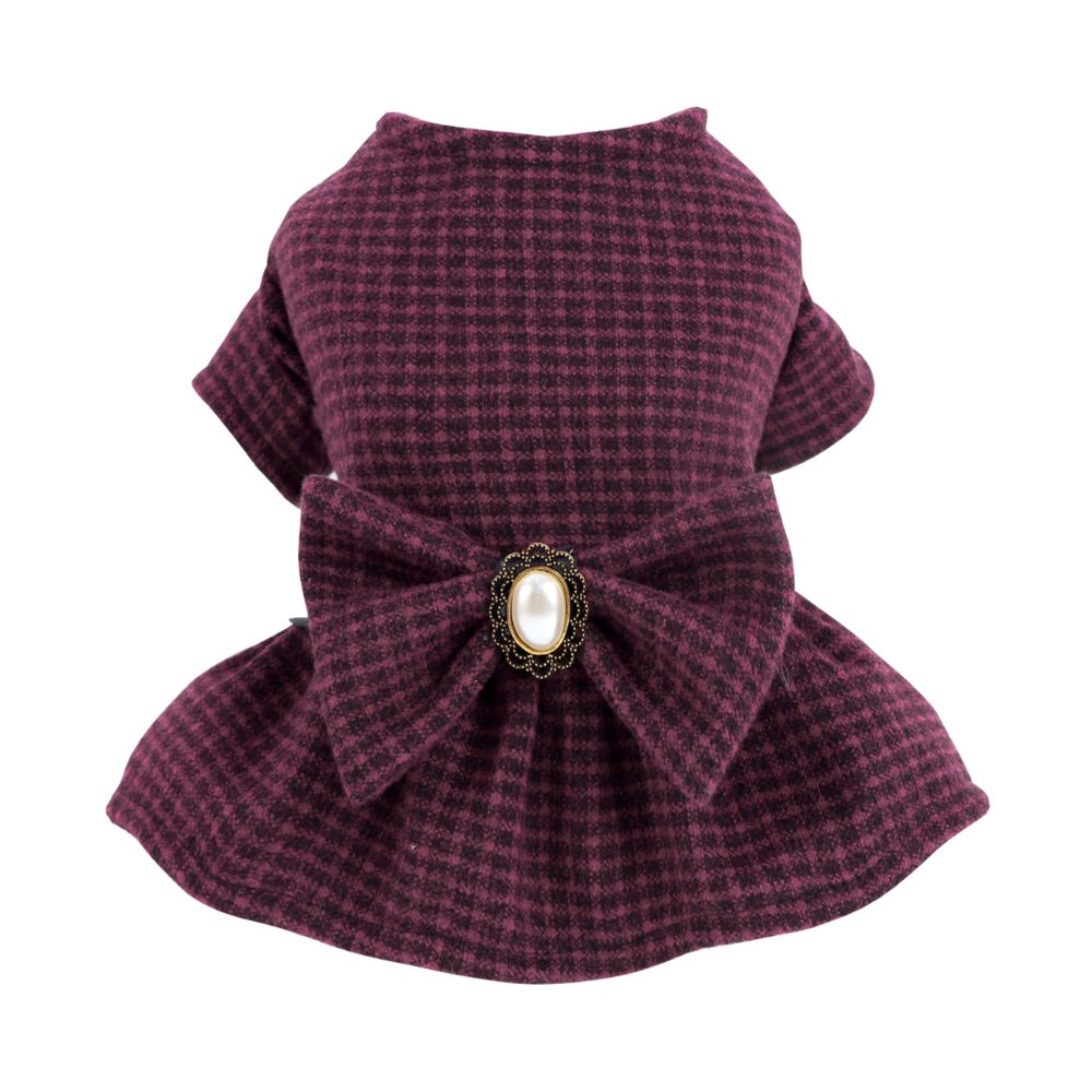Fitwarm Vintage Rose Plaid Dress