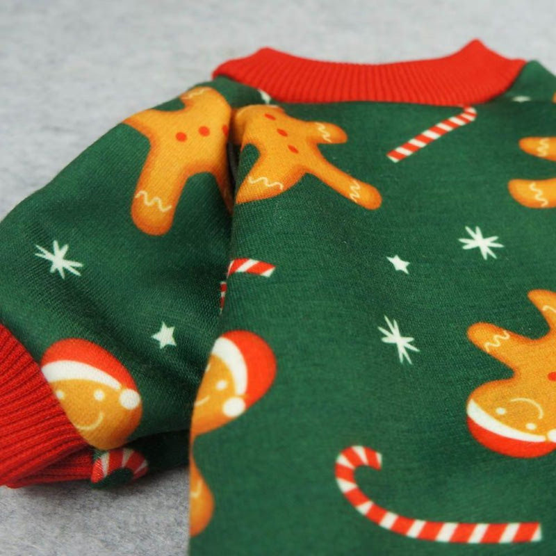 Fitwarm Gingerbread Man Pjs - X-Small