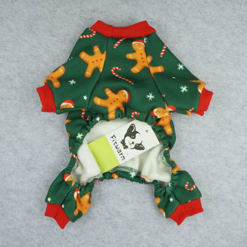 Fitwarm Gingerbread Man Pjs - X-Small