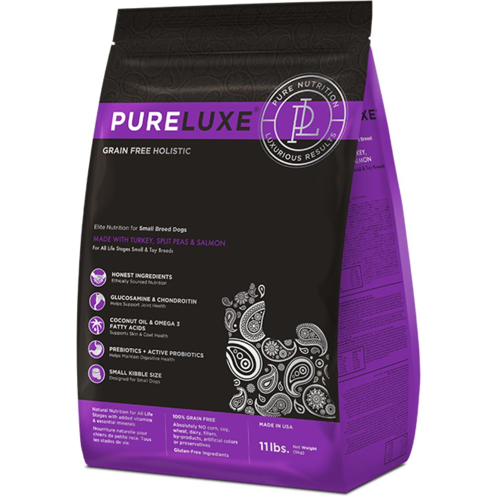 *SALE* PureLuxe - SMALL BREED MADE WITH TURKEY, SPLIT PEAS & SALMON - Expiring 29th May,2024