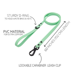 Sassy Woof Waterproof Leash - Green