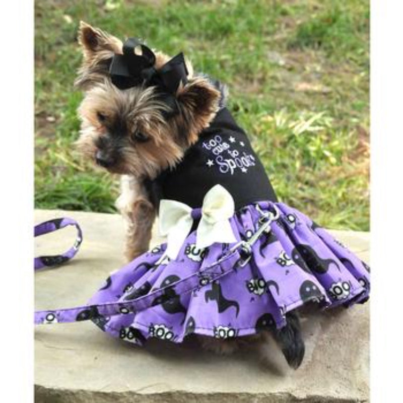 Doggie Design Halloween Dog Harness Dress - Too Cute to Spook