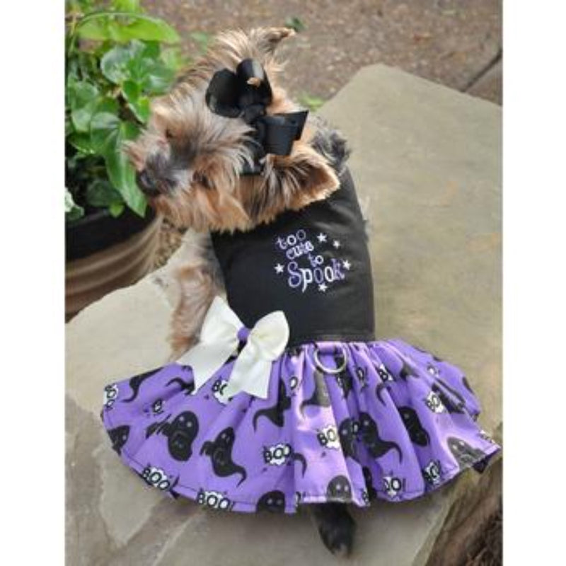 Doggie Design Halloween Dog Harness Dress - Too Cute to Spook