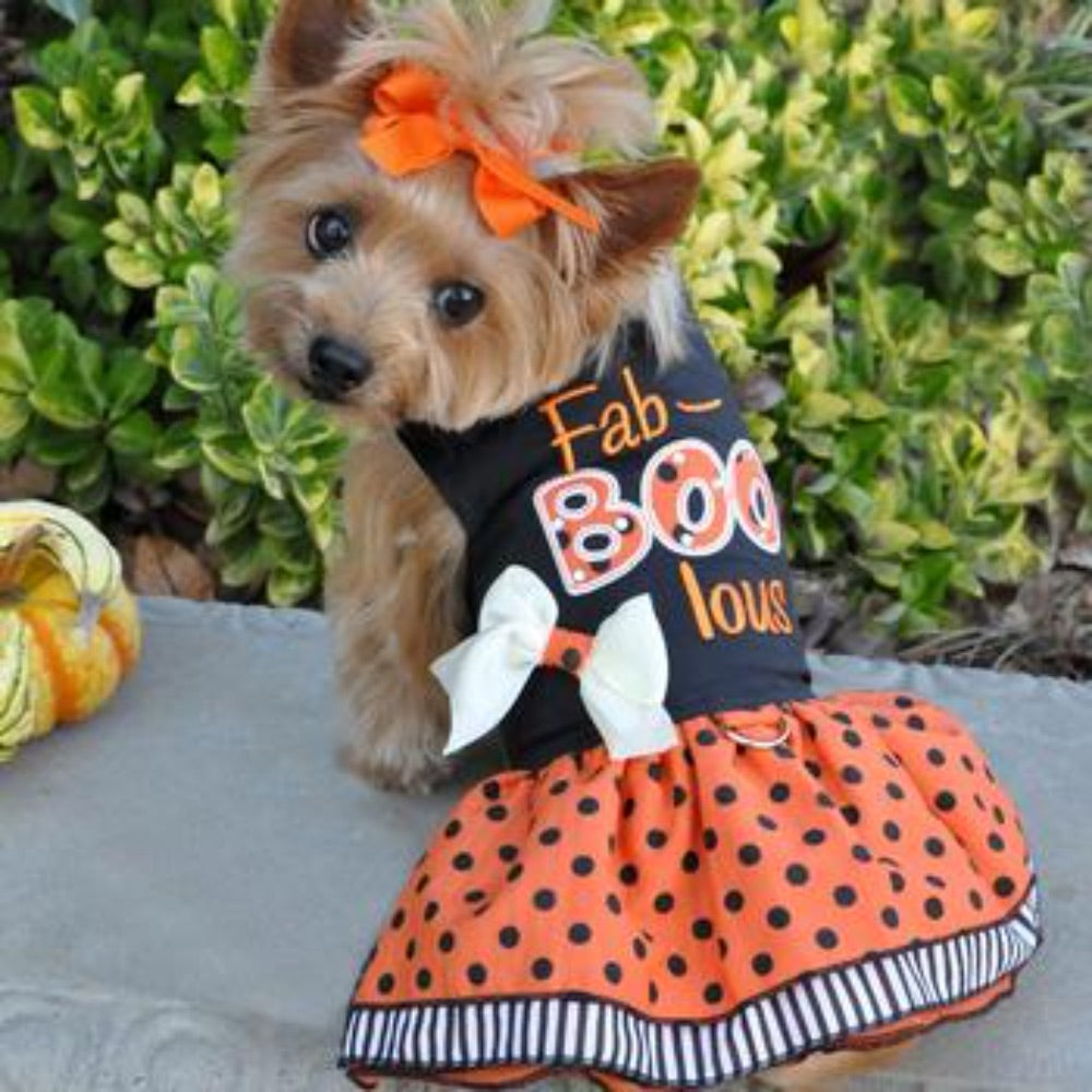 Doggie Design Halloween Dog Harness Dress - Fab-BOO-lous