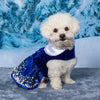 Doggie Design Holiday Dog Harness Dress - Snowflakes