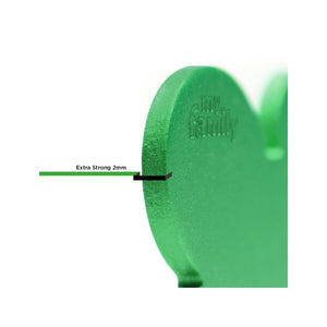 My Family ID TAG BASIC COLLECTION HEART GREEN IN ALUMINUM
