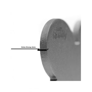 My Family ID Tag Basic collection Round Grey in Aluminum