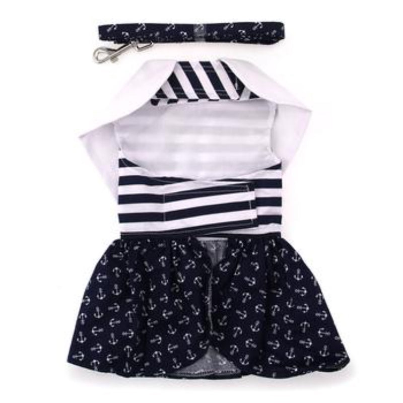 Doggie Design Nautical Dog Dress with Matching Leash