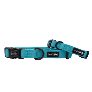 Sassy Woof Collar - Neon Blue