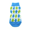 Doggie Design Non-Skid Dog Socks - Blue and Green Argyle