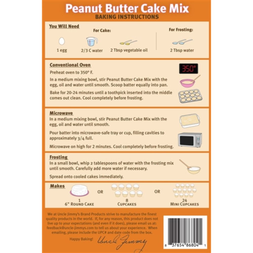 Puppy Cake Mix and Frosting - Peanut Butter (Wheat-Free)