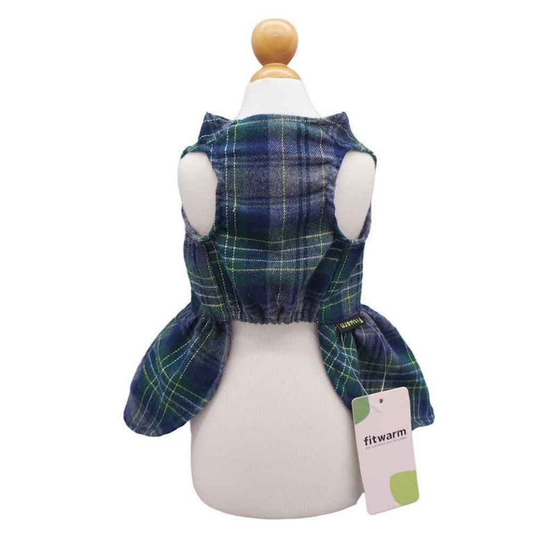 Fitwarm Green Plaid Dress