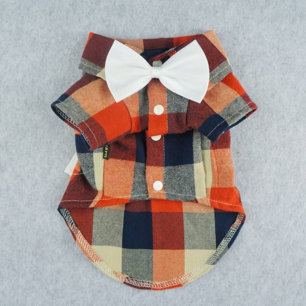 Fitwarm Orange Plaid Shirts