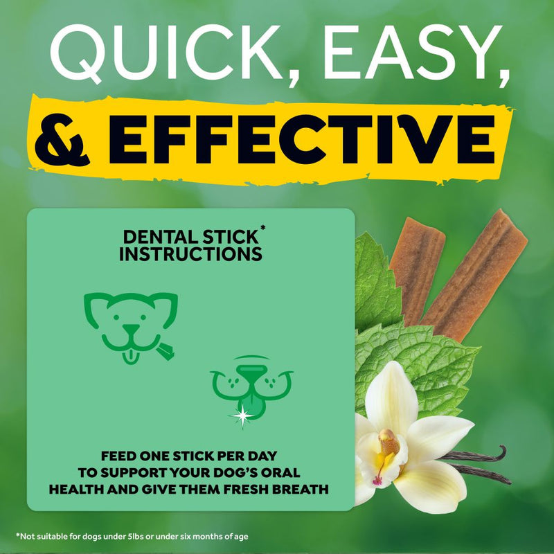 Tropiclean Fresh Breath Dental Sticks - Vanilla Mint 8oz