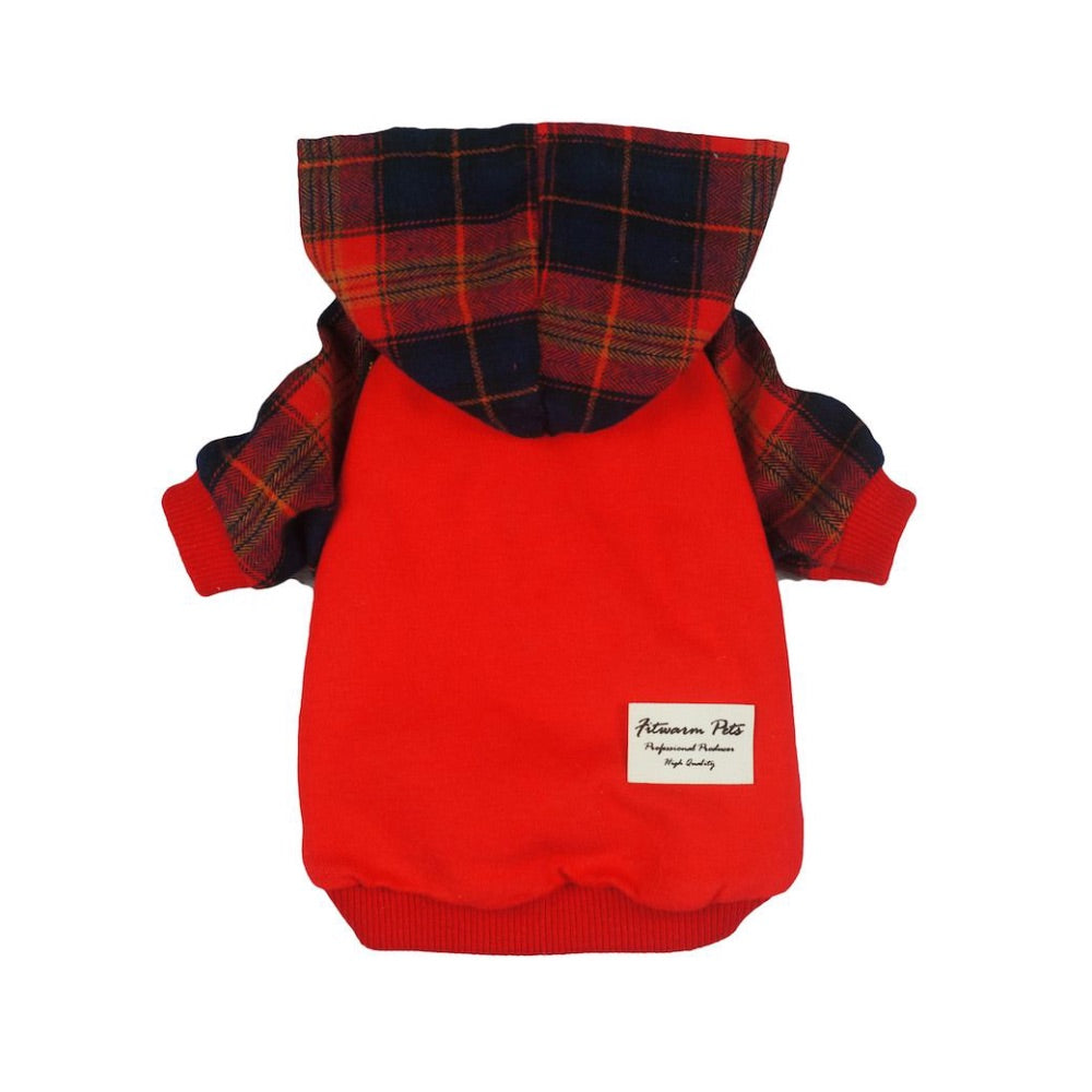 Fitwarm Plaid Hooded T-Shirts