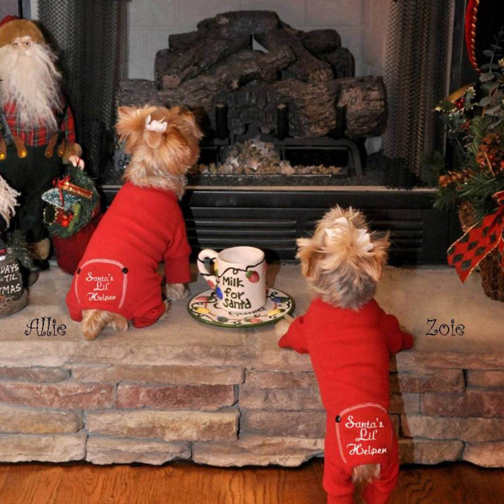 Doggie Design Christmas Dog Pajama - Santa's Lil' Helper