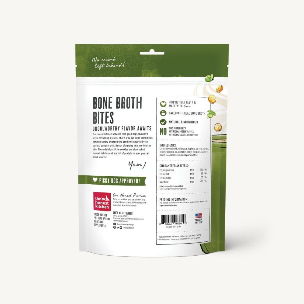 Honest Kitchen BONE BROTH BITES - ROASTED WITH CHICKEN BONE BROTH & CARROTS