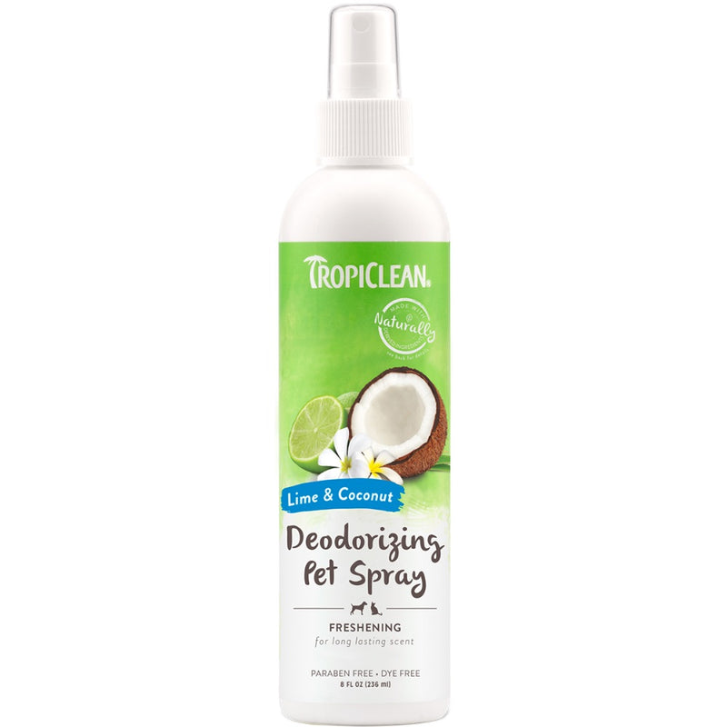 TROPICLEAN LIME AND COCONUT DEODORIZING SPRAY FOR PETS
