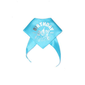 Tail Trends Light Blue Birthday Boy Bandana